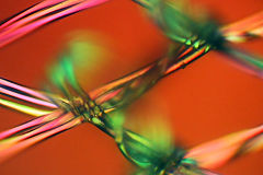 Nylon cloth in polarized light